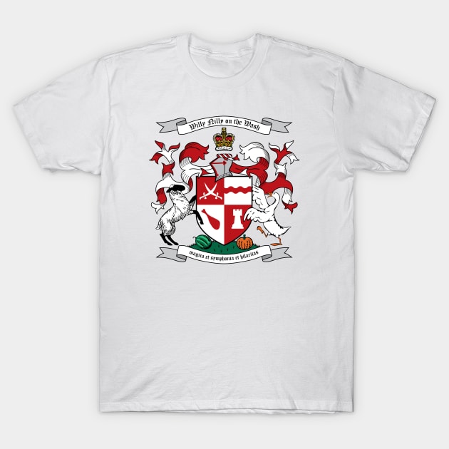 Willy Nilly Coat of Arms T-Shirt by JosDigby